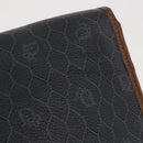 Christian Dior Honeycomb Canvas Chain Shoulder Bag PVC Black Gold Auth 170125-3