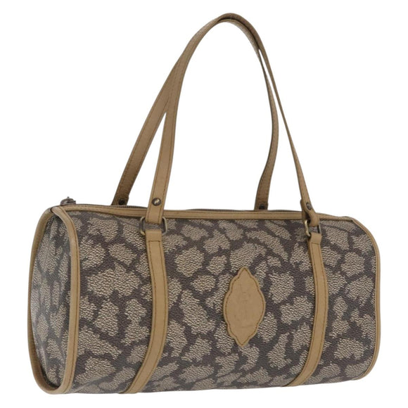 SAINT LAURENT Hand Bag Leather Beige Auth 170128