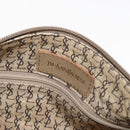SAINT LAURENT Hand Bag Leather Beige Auth 170128-15