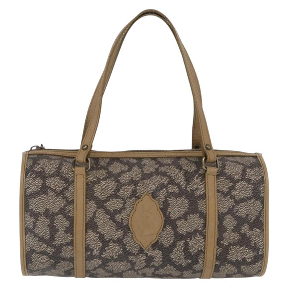 SAINT LAURENT Hand Bag Leather Beige Auth 170128