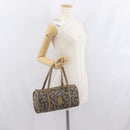 SAINT LAURENT Hand Bag Leather Beige Auth 170128-21