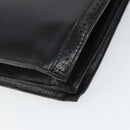 SAINT LAURENT Shoulder Bag Leather Black Gold Auth 170129-15