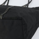 PRADA Tote Bag Nylon Black Silver Auth 170131-16