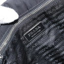 PRADA Tote Bag Nylon Black Silver Auth 170131-18