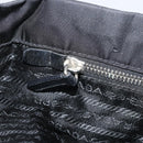 PRADA Tote Bag Nylon Black Silver Auth 170131-21