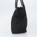 PRADA Tote Bag Nylon Black Silver Auth 170131-3