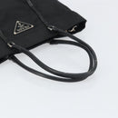 PRADA Tote Bag Nylon Black Silver Auth 170131-7