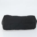 PRADA Tote Bag Nylon Black Silver Auth 170131-5