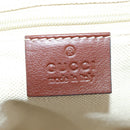 GUCCI Diamante Hand Bag Leather 2way Brown Gold 247902 Auth 170133V-24