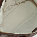 GUCCI Diamante Hand Bag Leather 2way Brown Gold 247902 Auth 170133V-10