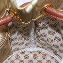 LOEWE Anagram Shoulder Bag Leather Gold Auth 170134-18