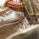 LOEWE Anagram Shoulder Bag Leather Gold Auth 170134-11