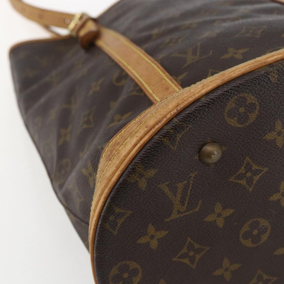 LOUIS VUITTON Monogram Bucket GM Shoulder Bag M42236 LV Auth 170146