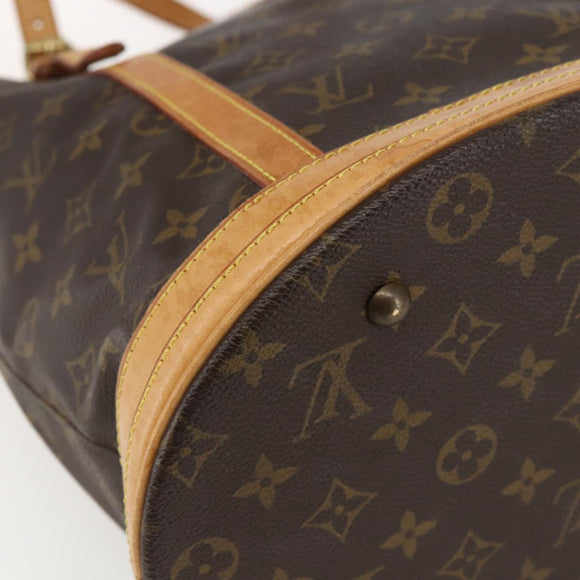 LOUIS VUITTON Monogram Bucket GM Shoulder Bag M42236 LV Auth 170148