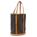 LOUIS VUITTON Monogram Bucket GM Shoulder Bag M42236 LV Auth 170148-1