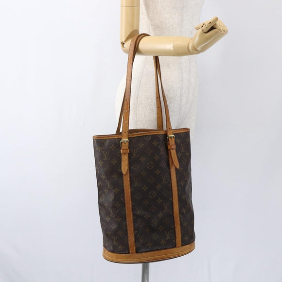 LOUIS VUITTON Monogram Bucket GM Shoulder Bag M42236 LV Auth 170152