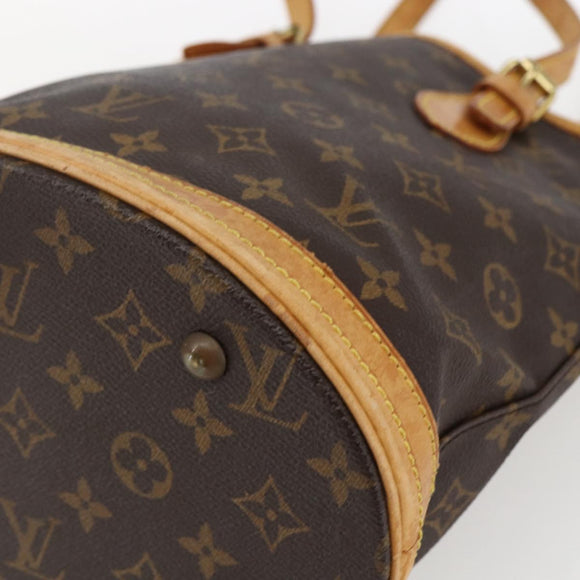 LOUIS VUITTON Monogram Bucket PM Shoulder Bag M42238 LV Auth 170155