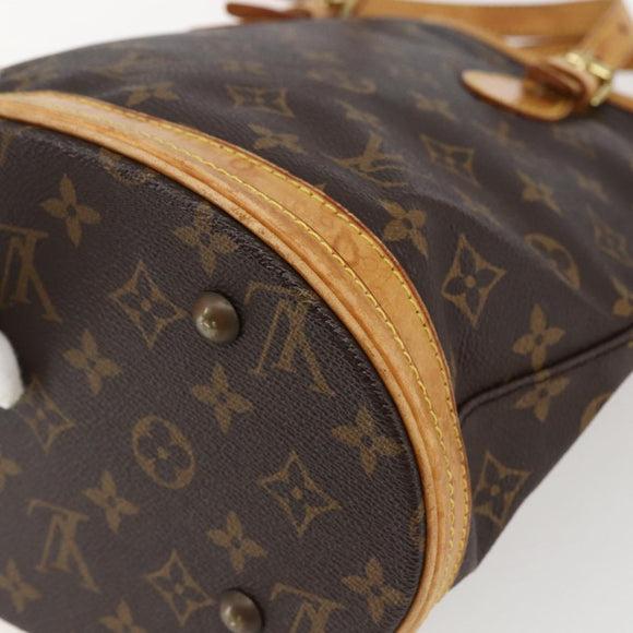 LOUIS VUITTON Monogram Bucket PM Shoulder Bag M42238 LV Auth 170155