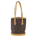 LOUIS VUITTON Monogram Bucket PM Shoulder Bag M42238 LV Auth 170155-2