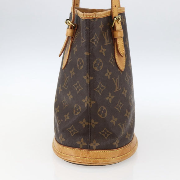 LOUIS VUITTON Monogram Bucket PM Shoulder Bag M42238 LV Auth 170155
