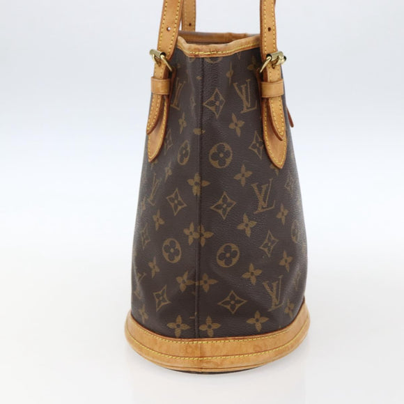 LOUIS VUITTON Monogram Bucket PM Shoulder Bag M42238 LV Auth 170155