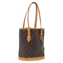 LOUIS VUITTON Monogram Bucket PM Shoulder Bag M42238 LV Auth 170156-1