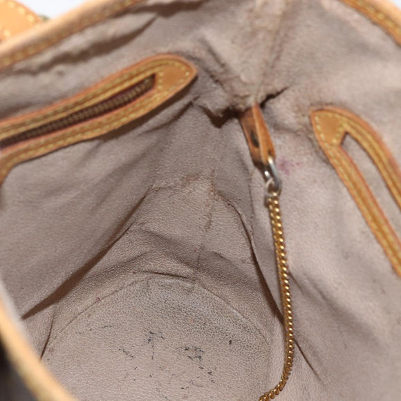 LOUIS VUITTON Monogram Bucket PM Shoulder Bag M42238 LV Auth 170156