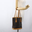LOUIS VUITTON Monogram Bucket PM Shoulder Bag M42238 LV Auth 170156-22