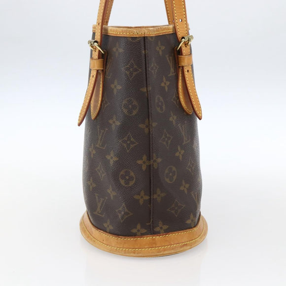 LOUIS VUITTON Monogram Bucket PM Shoulder Bag M42238 LV Auth 170156