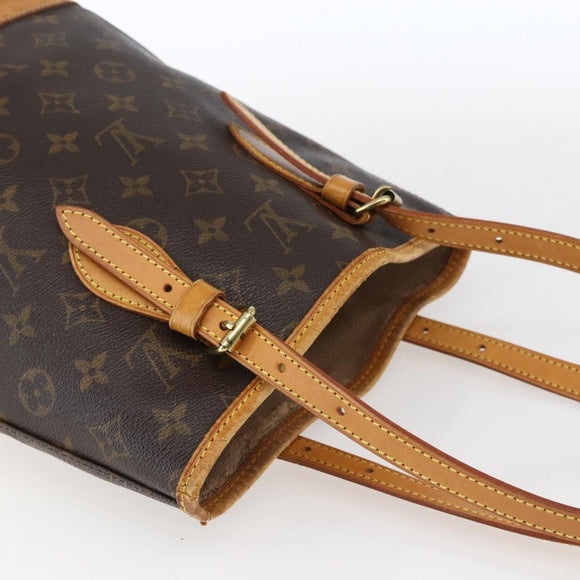 LOUIS VUITTON Monogram Bucket PM Shoulder Bag M42238 LV Auth 170156