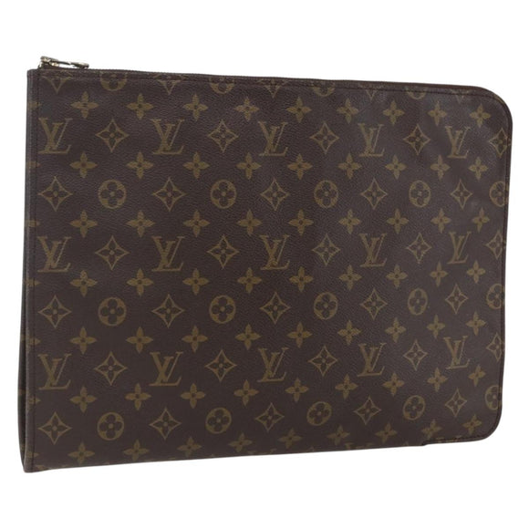 LOUIS VUITTON Monogram Posh Documents Briefcase M53457 LV Auth 170158