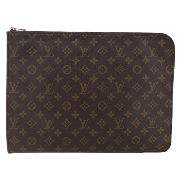 LOUIS VUITTON Monogram Posh Documents Briefcase M53457 LV Auth 170158