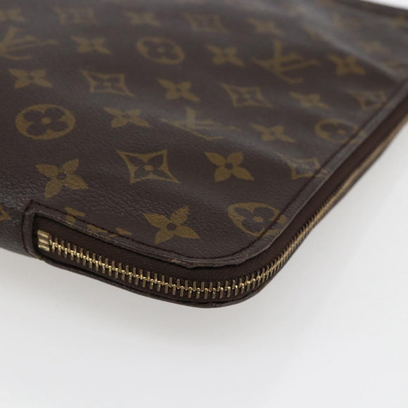 LOUIS VUITTON Monogram Posh Documents Briefcase M53457 LV Auth 170158