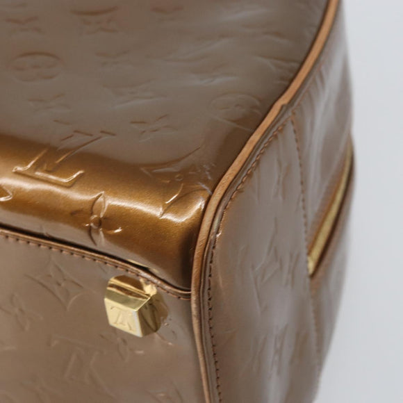 LOUIS VUITTON Monogram Vernis Tompkins Square Bag Bronze M91103 Auth 170176