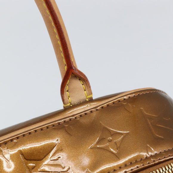 LOUIS VUITTON Monogram Vernis Tompkins Square Bag Bronze M91103 Auth 170176