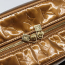 LOUIS VUITTON Monogram Vernis Tompkins Square Bag Bronze M91103 Auth 170176-18