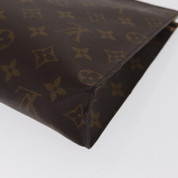 LOUIS VUITTON Monogram Poche Toilette 26 Pouch M47542 LV Auth 170185
