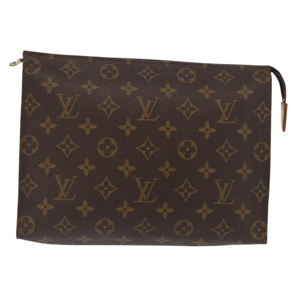 LOUIS VUITTON Monogram Poche Toilette 26 Pouch M47542 LV Auth 170187