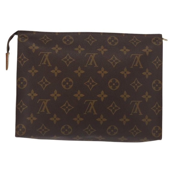LOUIS VUITTON Monogram Poche Toilette 26 Pouch M47542 LV Auth 170187