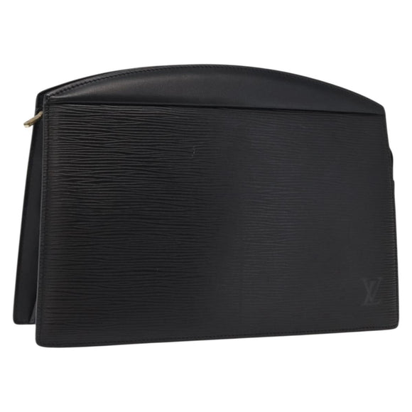 LOUIS VUITTON Epi Trousse Crete Pouch Black M48402 LV Auth 170190