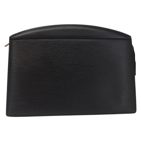 LOUIS VUITTON Epi Trousse Crete Pouch Black M48402 LV Auth 170190