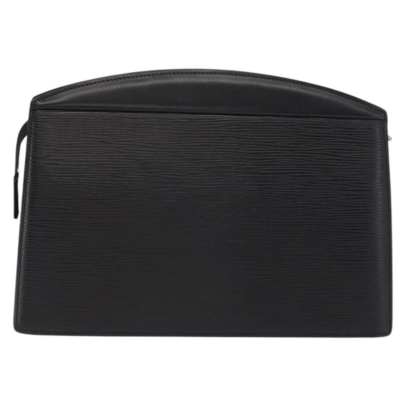 LOUIS VUITTON Epi Trousse Crete Pouch Black M48402 LV Auth 170190