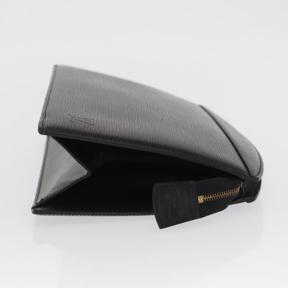 LOUIS VUITTON Epi Trousse Crete Pouch Black M48402 LV Auth 170190