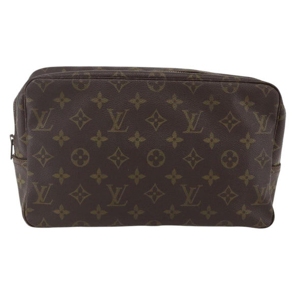 LOUIS VUITTON Monogram Trousse Toilette 28 Clutch Bag M47522 LV Auth 170197