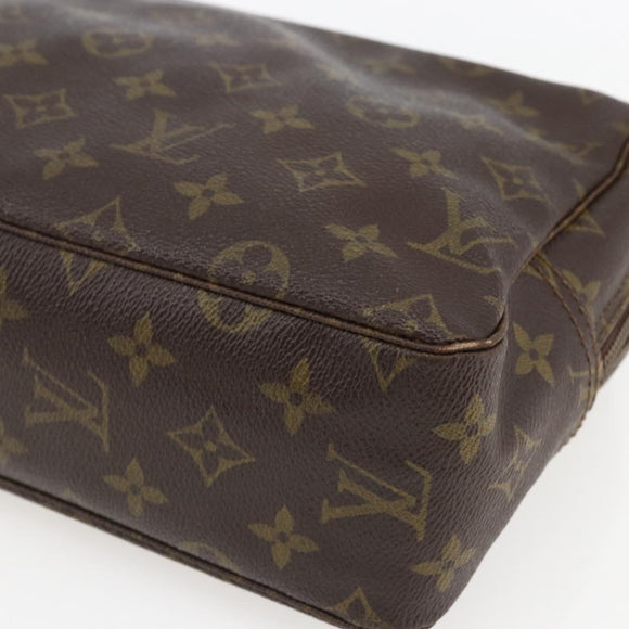 LOUIS VUITTON Monogram Trousse Toilette 28 Clutch Bag M47522 LV Auth 170197