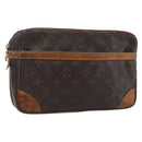 LOUIS VUITTON Monogram Compiegne 28 Clutch Bag M51845 LV Auth 170209-1