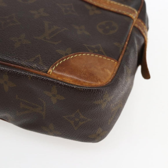 LOUIS VUITTON Monogram Compiegne 28 Clutch Bag M51845 LV Auth 170209