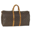 LOUIS VUITTON Monogram Keepall Bandouliere 55 Boston Tas M41414 LV Auth 170219-1