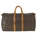 LOUIS VUITTON Monogram Keepall Bandouliere 55 Boston Tas M41414 LV Auth 170219-2
