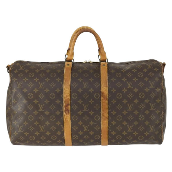 LOUIS VUITTON Monogram Keepall Bandouliere 55 Boston Tas M41414 LV Auth 170219